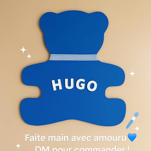 Plaque porte prénom à personnaliser 