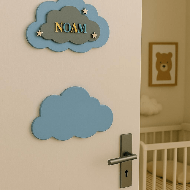 Plaque de Porte Prénom Personnalisée – Une Déco Magique pour Enfant