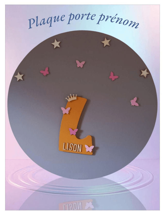 Plaque de Porte Prénom Personnalisée – Une Déco Magique pour Enfant