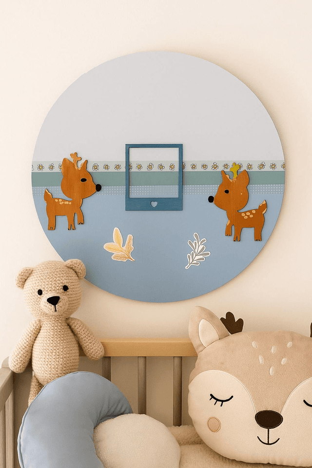 Cadre photo mural faons décoratifs 🦌